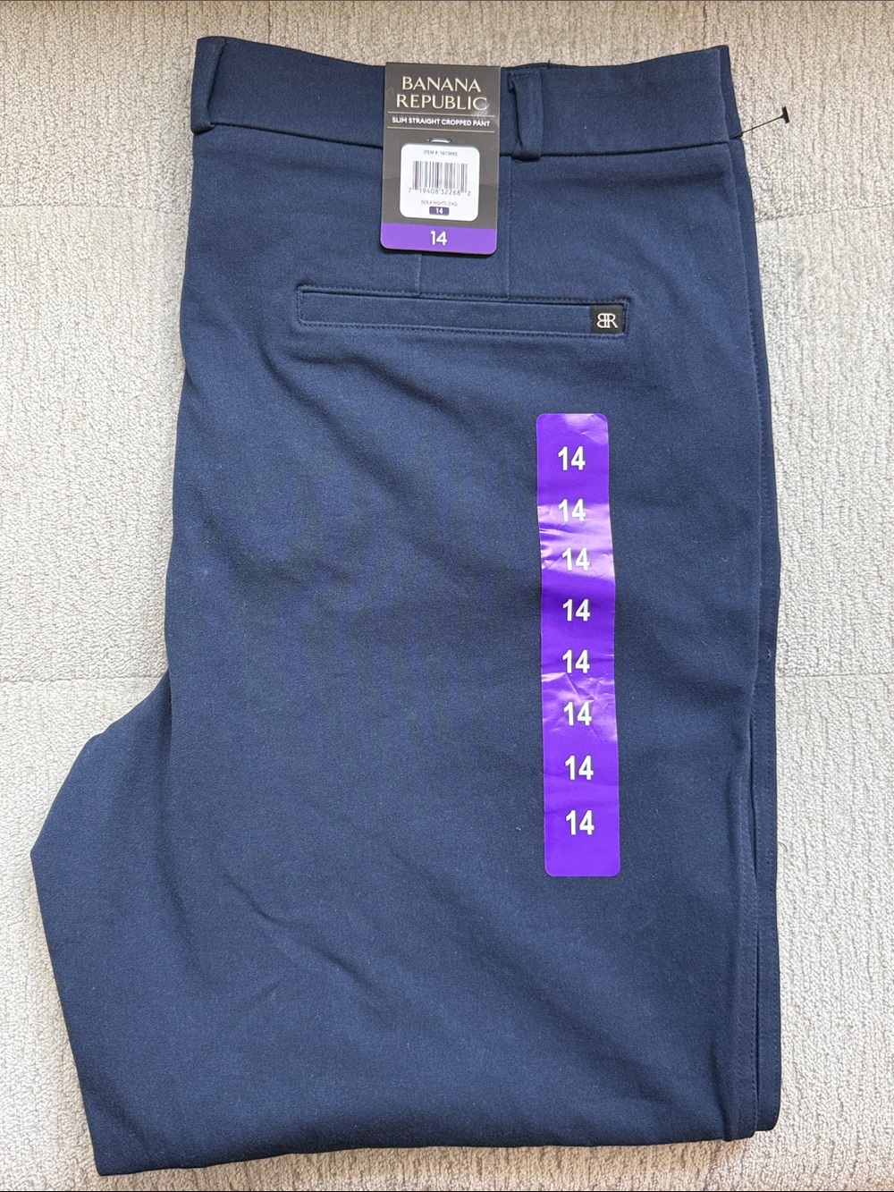 Banana Republic Slim Straight Cropped Pant Size 14